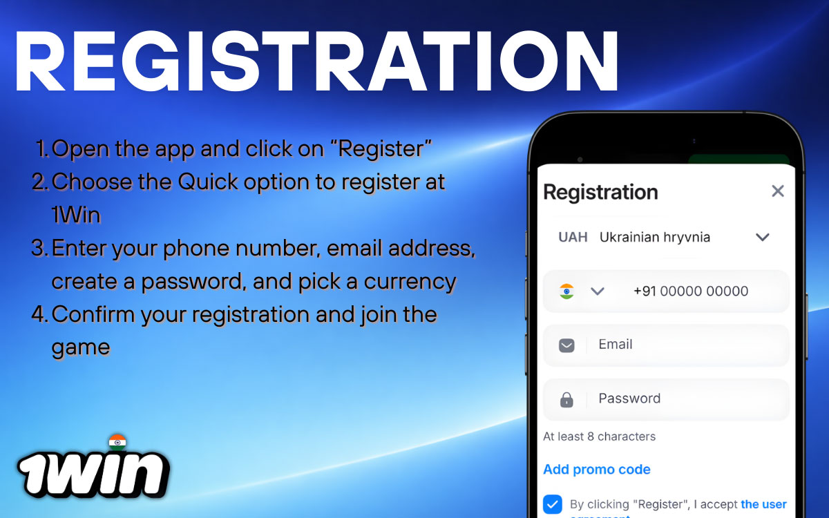 1Win App Registration